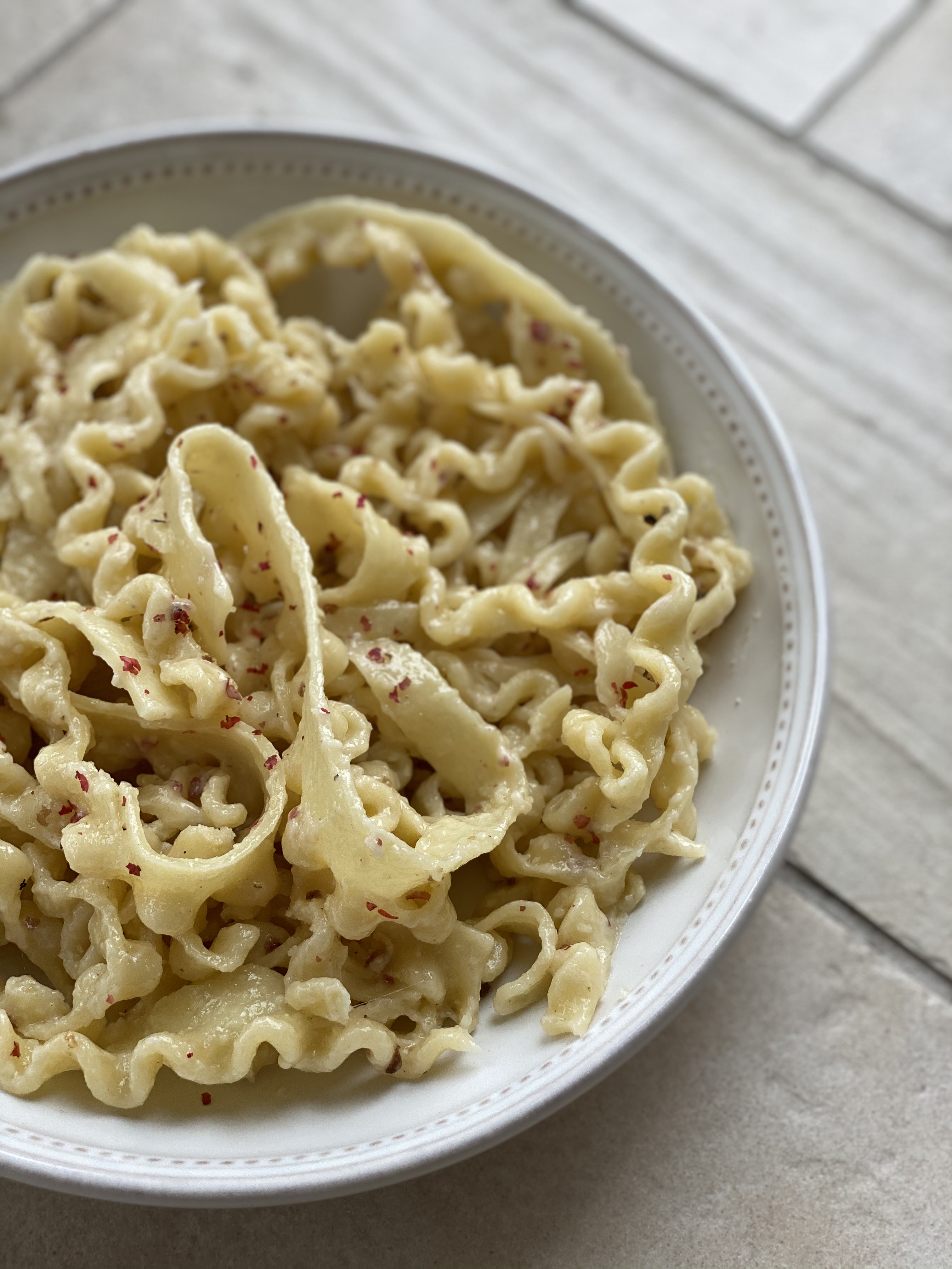 Recipe Remake: Lilia’s Pink Peppercorn Mafaldini